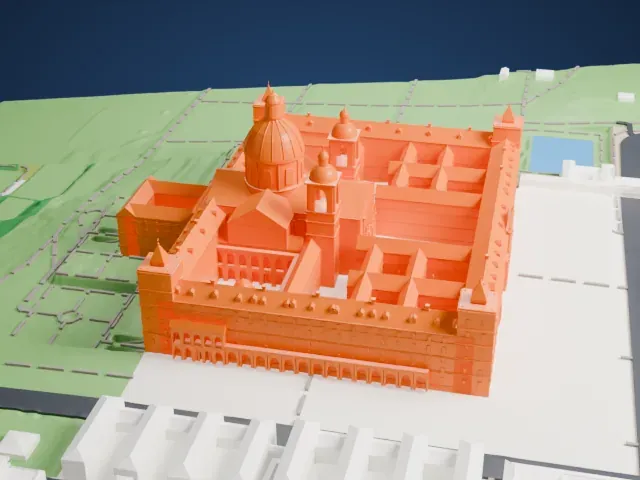 El Escorial model, North view