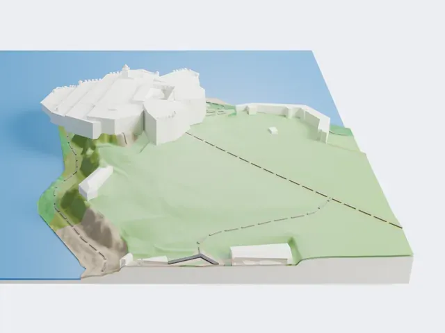 El Morro model, South view