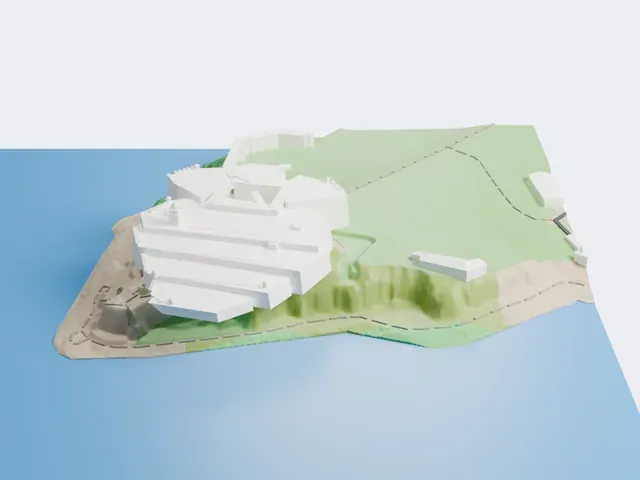El Morro model, West view