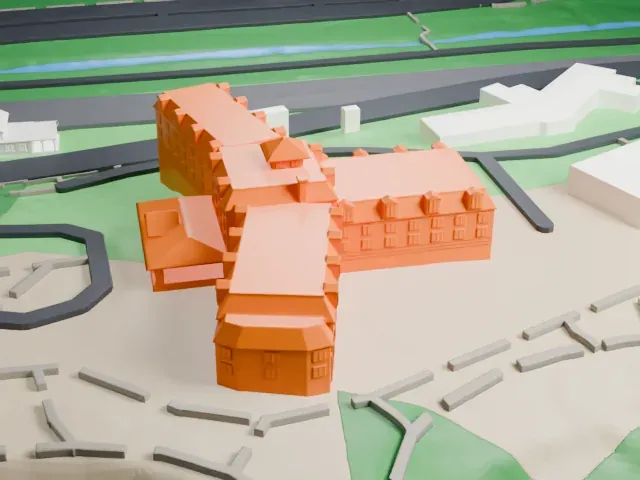 El Tovar Hotel model, North view