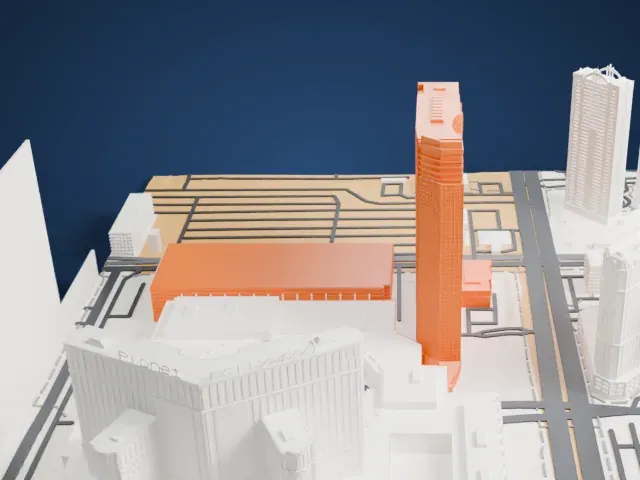 Elara model, West view
