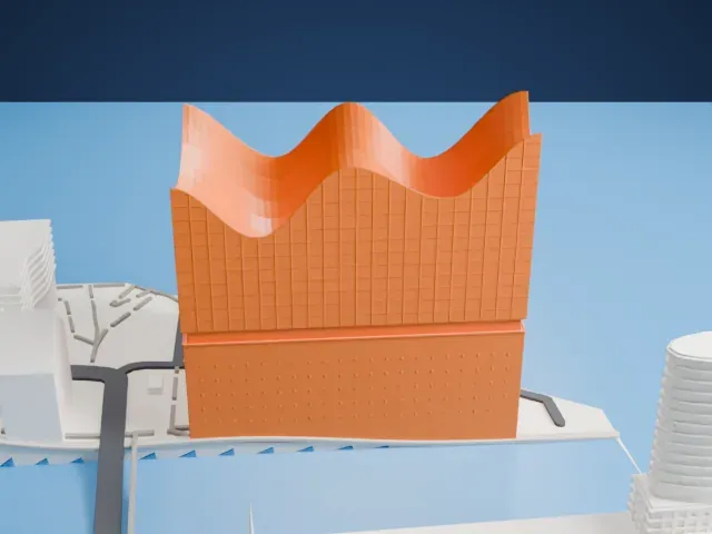 Elbphilharmonie model, North view
