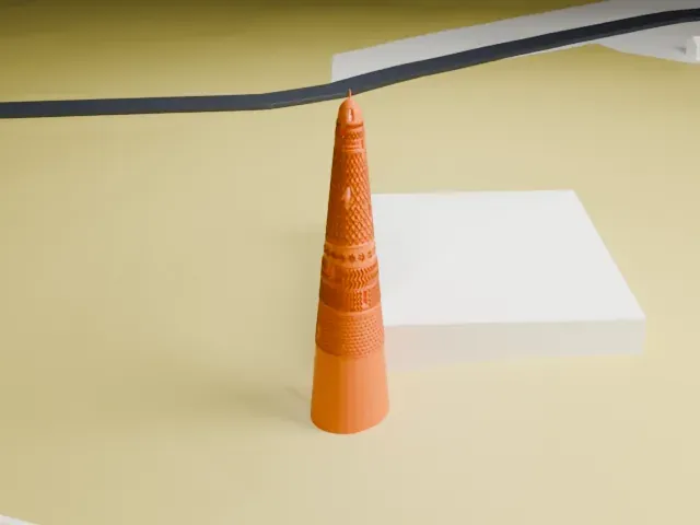 Emin Minaret model, East view