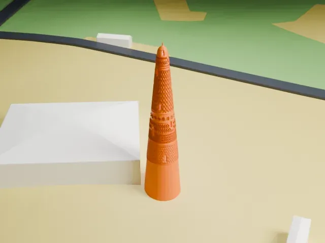 Emin Minaret model, South view