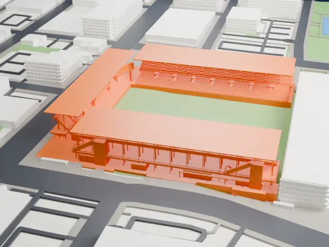 Energizer Park model, West view