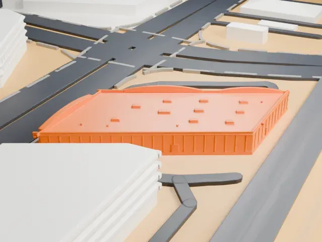 Erotic Heritage Museum model, North view