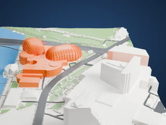 Esplanade ? Theatres on the Bay model, East view
