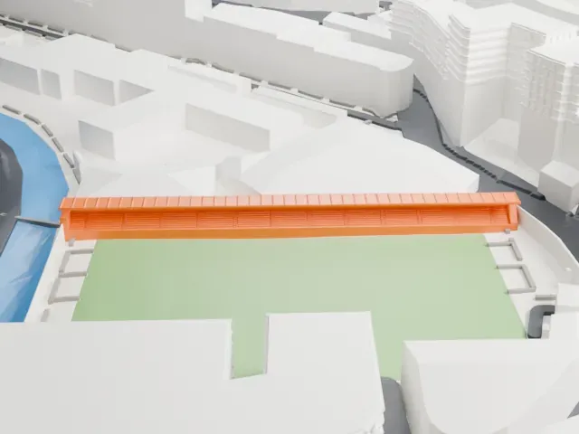 Estadi Nacional model, East view