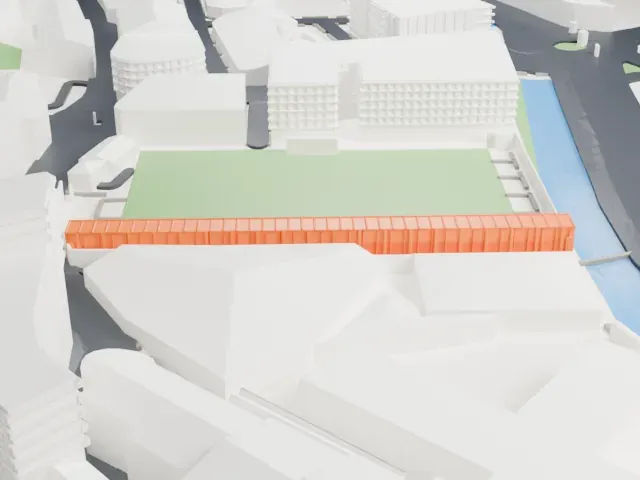 Estadi Nacional model, West view