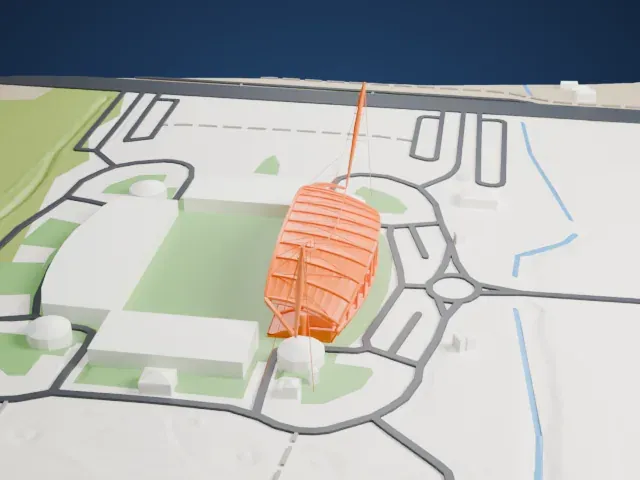 Estádio Algarve model, North view