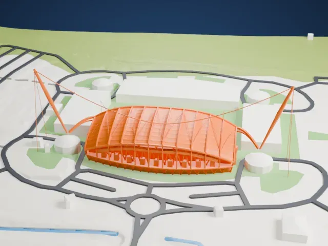 Estádio Algarve model, West view