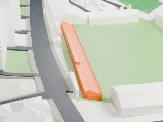 Estádio António Coimbra da Mota model, North view