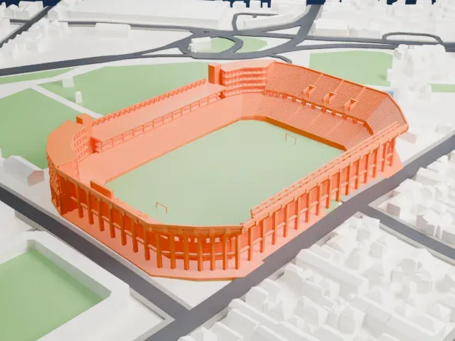 Estadio Brigadier General Estanislao López model, South view