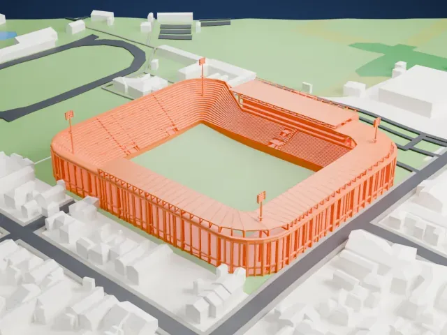 Estadio Ciudad de Lanús – Néstor Díaz Pérez model, East view