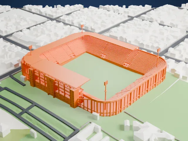 Estadio Ciudad de Lanús – Néstor Díaz Pérez model, West view