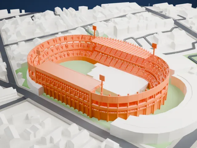 Estádio Couto Pereira model, North view
