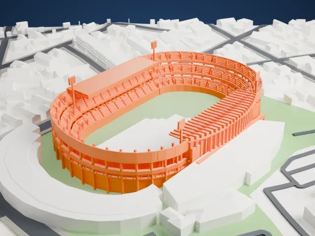 Estádio Couto Pereira model, West view