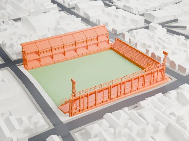 Estadio Diego Armando Maradona model, East view