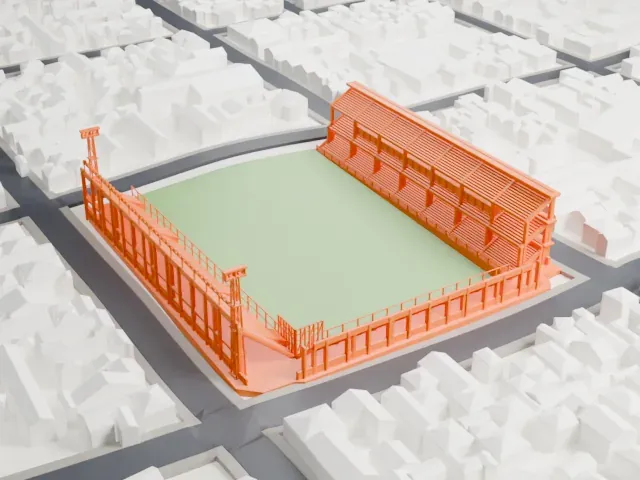 Estadio Diego Armando Maradona model, North view