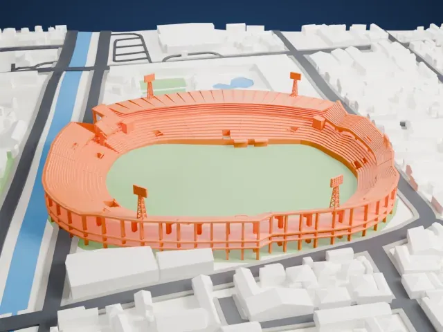 Estádio do Arruda model, East view