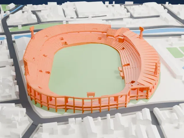 Estádio do Arruda model, North view