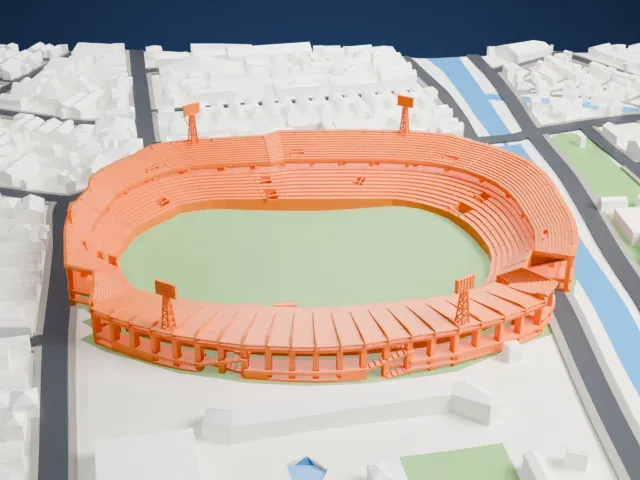 Estádio do Arruda model, West view