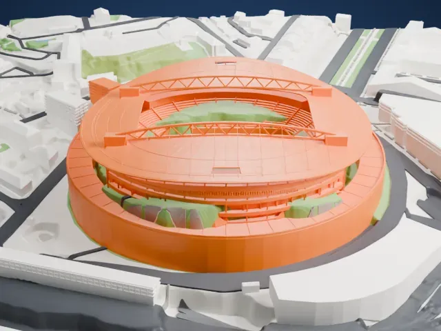 Estádio do Dragão model, East view
