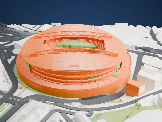 Estádio do Dragão model, West view
