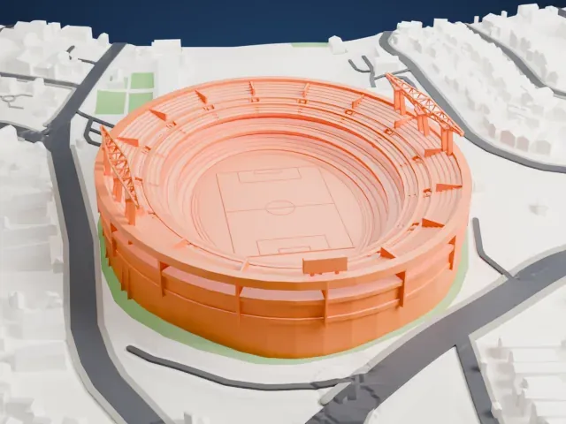 Estádio do Morumbi model, North view