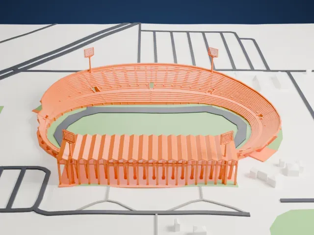 Estadio José Pachencho Romero model, West view