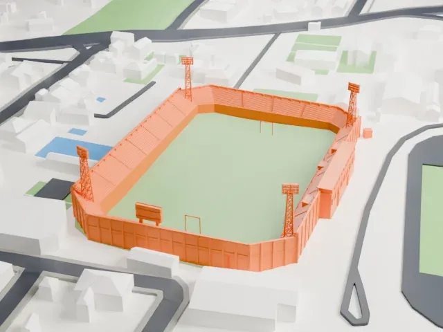 Estadio Osvaldo Domínguez Dibb model, North view