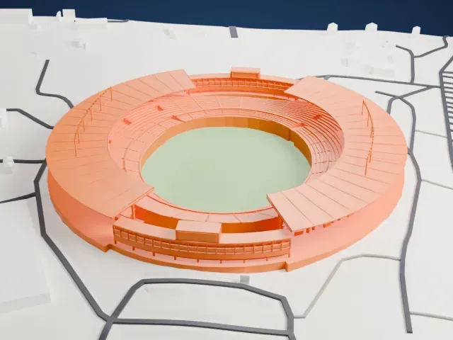 Estádio Serra Dourada model, North view