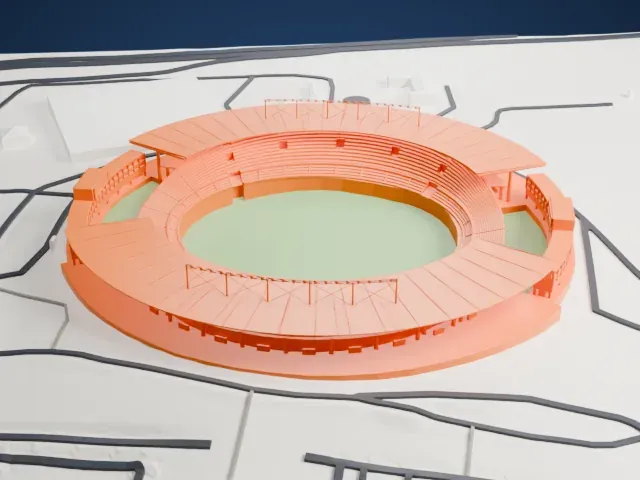 Estádio Serra Dourada model, West view