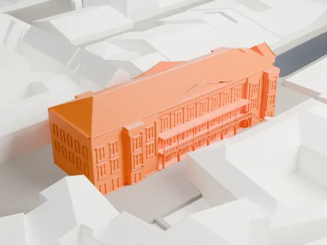 Estates Theatre model, North view