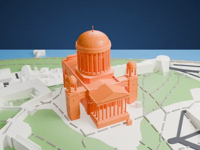 Esztergom Basilica model, East view