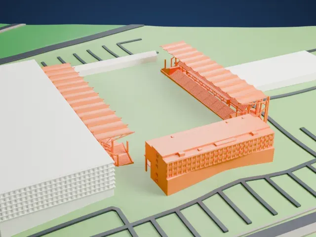 ETO Park model, South view
