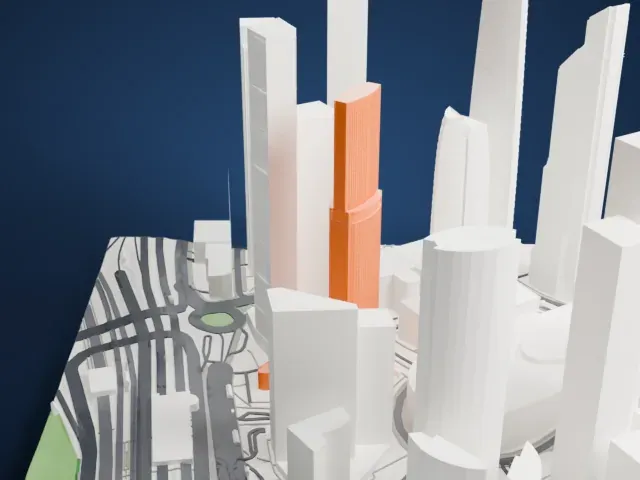 Eurasia (skyscraper) model, South view