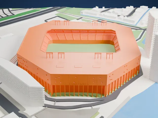 Euroborg model, West view