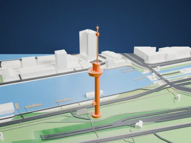 Euromast model, East view