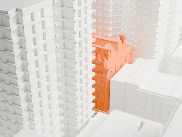 Felix M. Warburg House model, South view