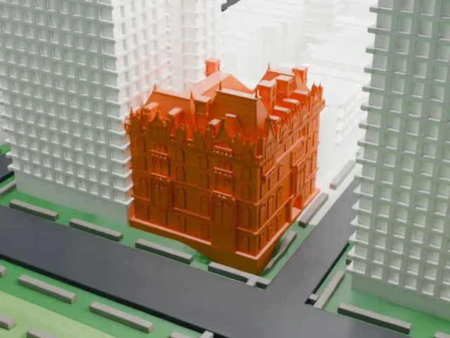 Felix M. Warburg House model, West view