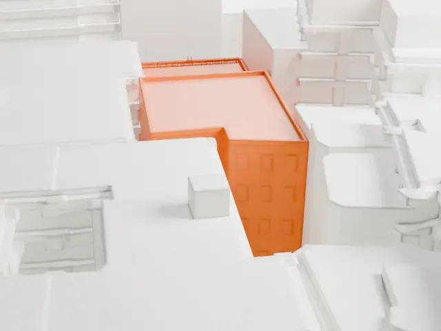 Feuchtwanger Stable model, East view