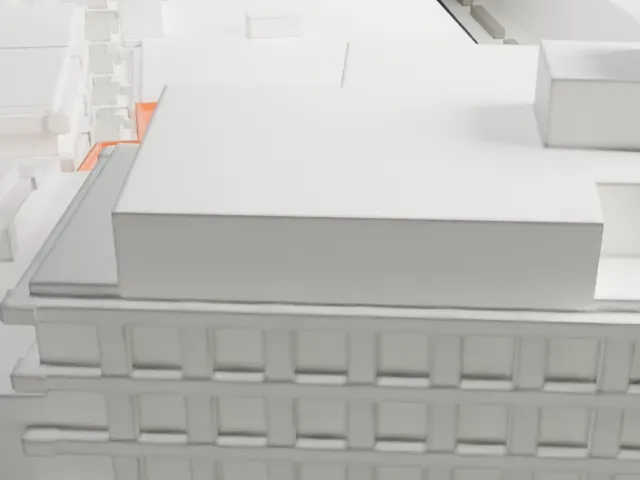 Feuchtwanger Stable model, North view