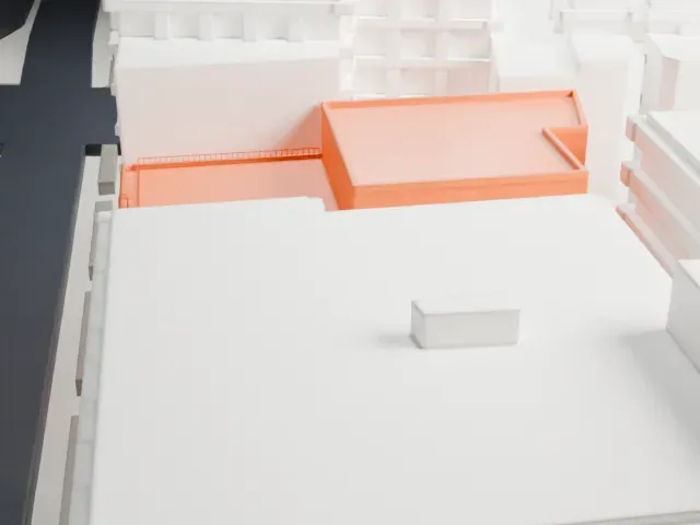 Feuchtwanger Stable model, South view