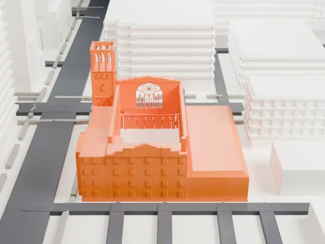First Baptist Church Phoenix model, North view