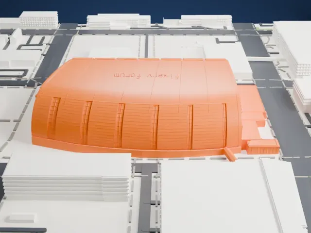 Fiserv Forum model, North view