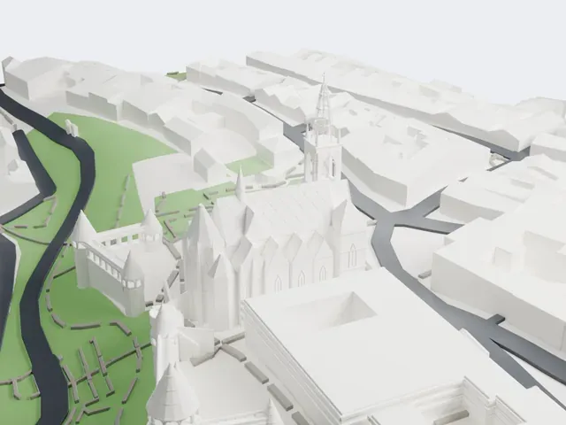 Fisherman's Bastion model, North view