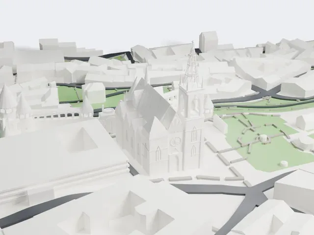 Fisherman's Bastion model, West view