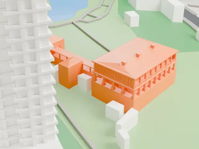 Flagstaff House, Hong Kong model, East view