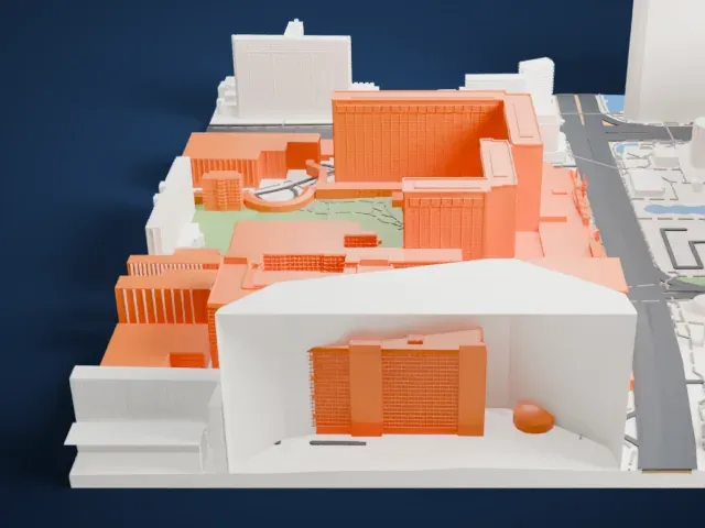 Flamingo Las Vegas model, North view